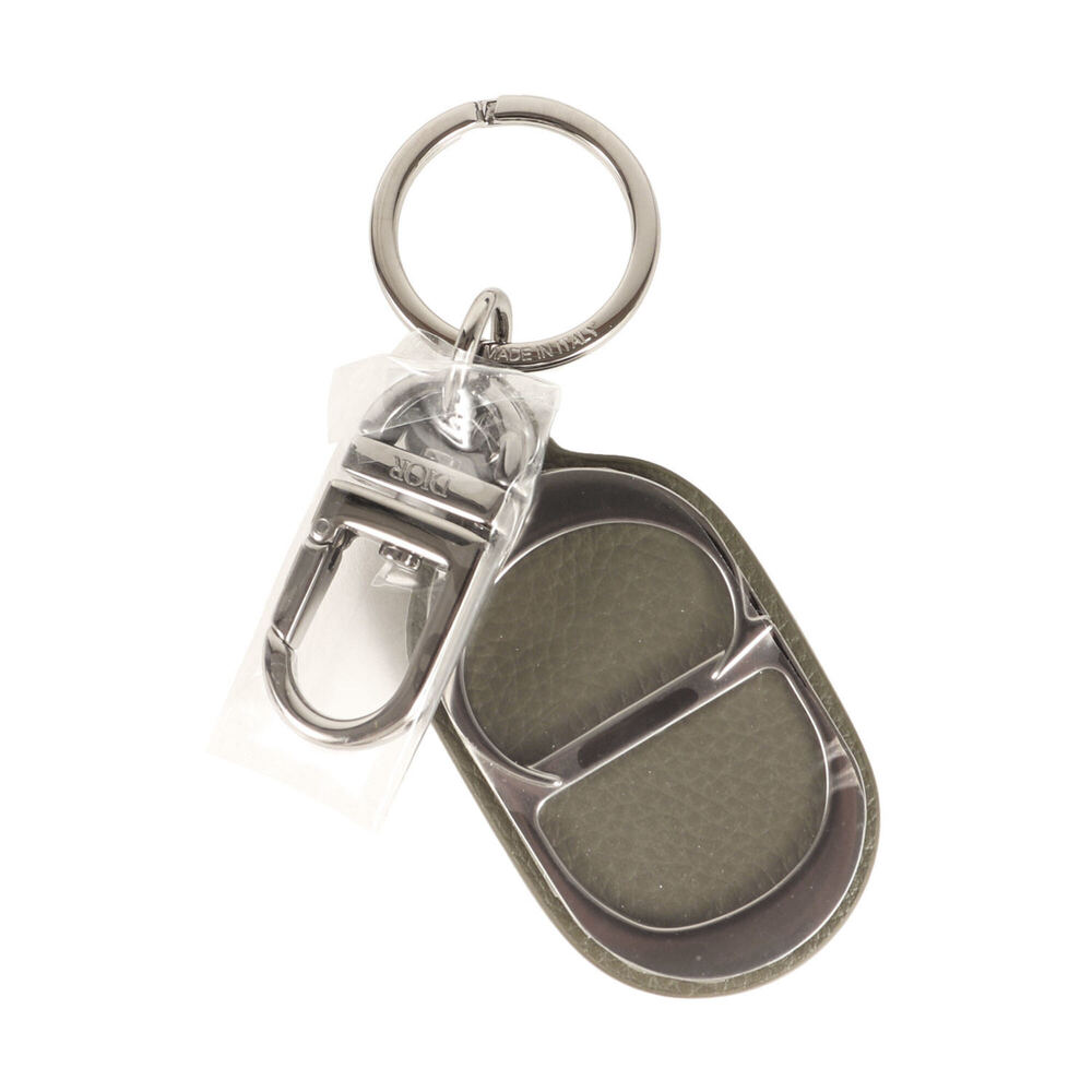 Christian Dior Dior CD Icon Keychain (KEYRING ICON 2ESKH436YMJ635U) Khaki, Ma...